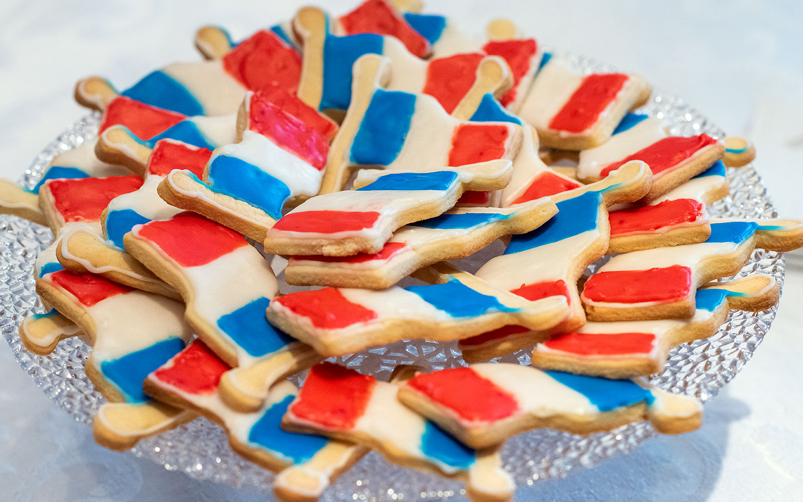 Acadian Flag Cookies