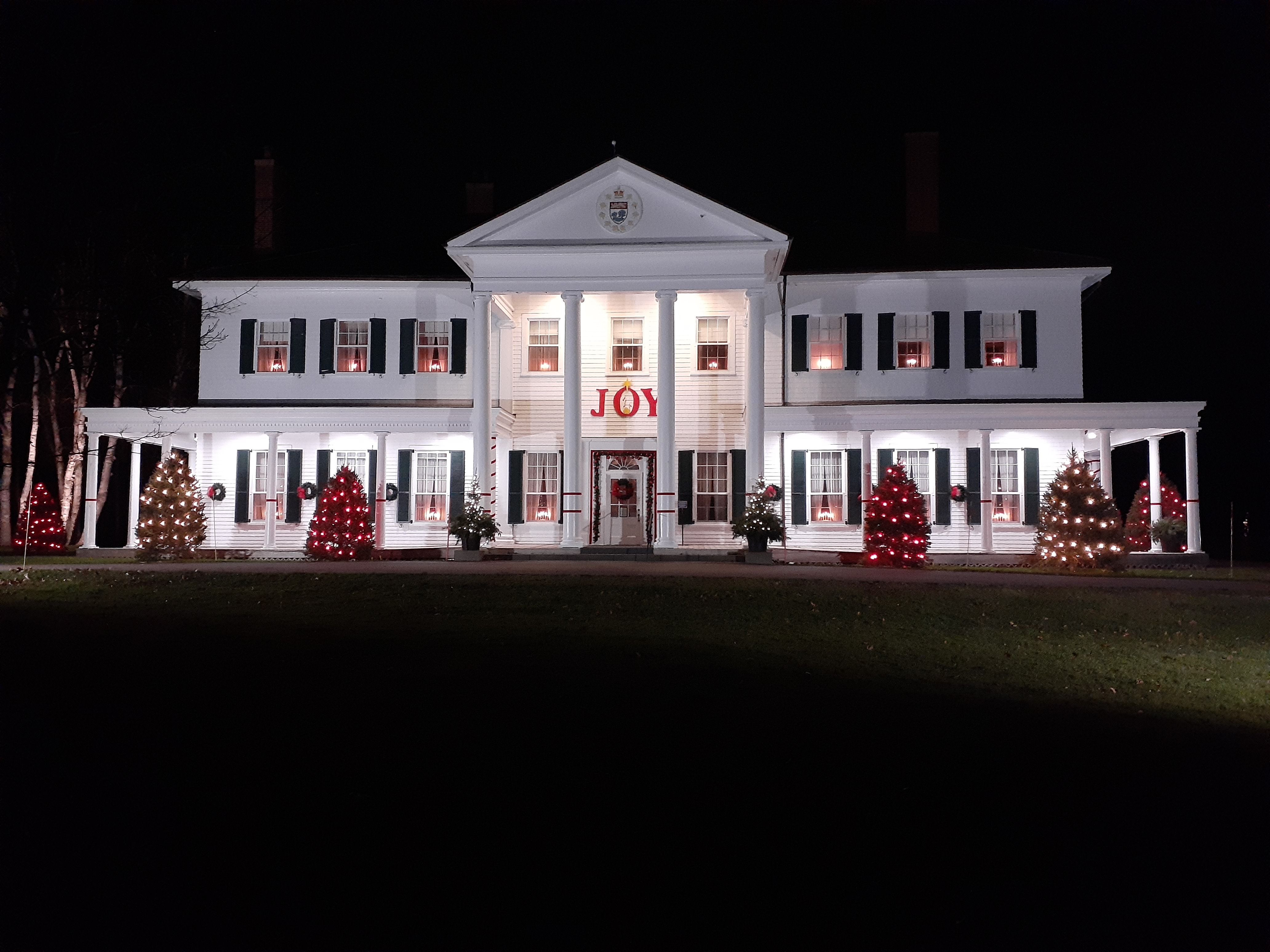 Exterior Front of House Christmas 2020