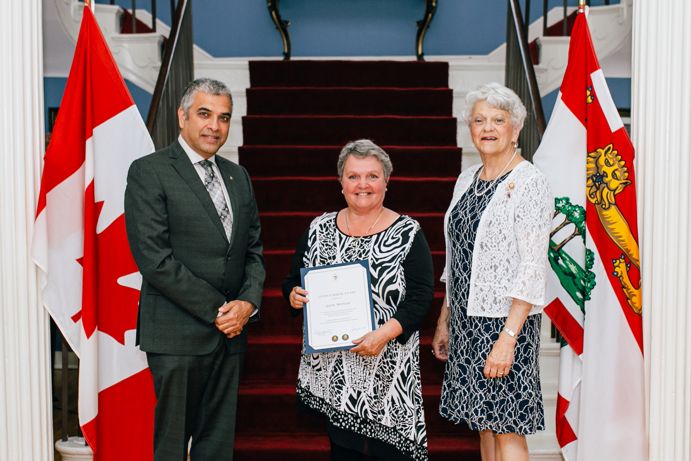 Her Honour  Dr. Jain and recipient