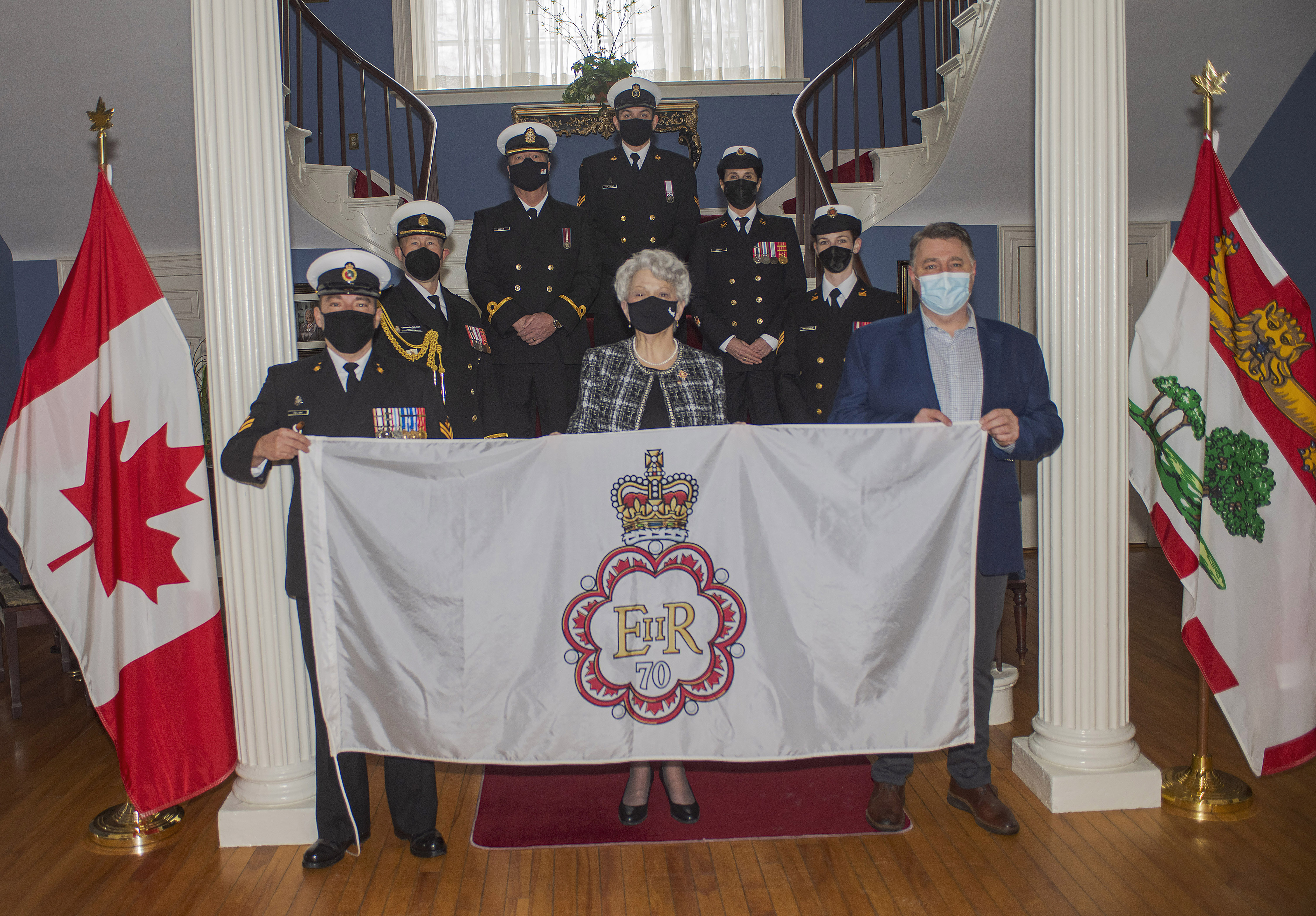 Her Honour with HMCS Queen Charlotte for Queen's Jubilee