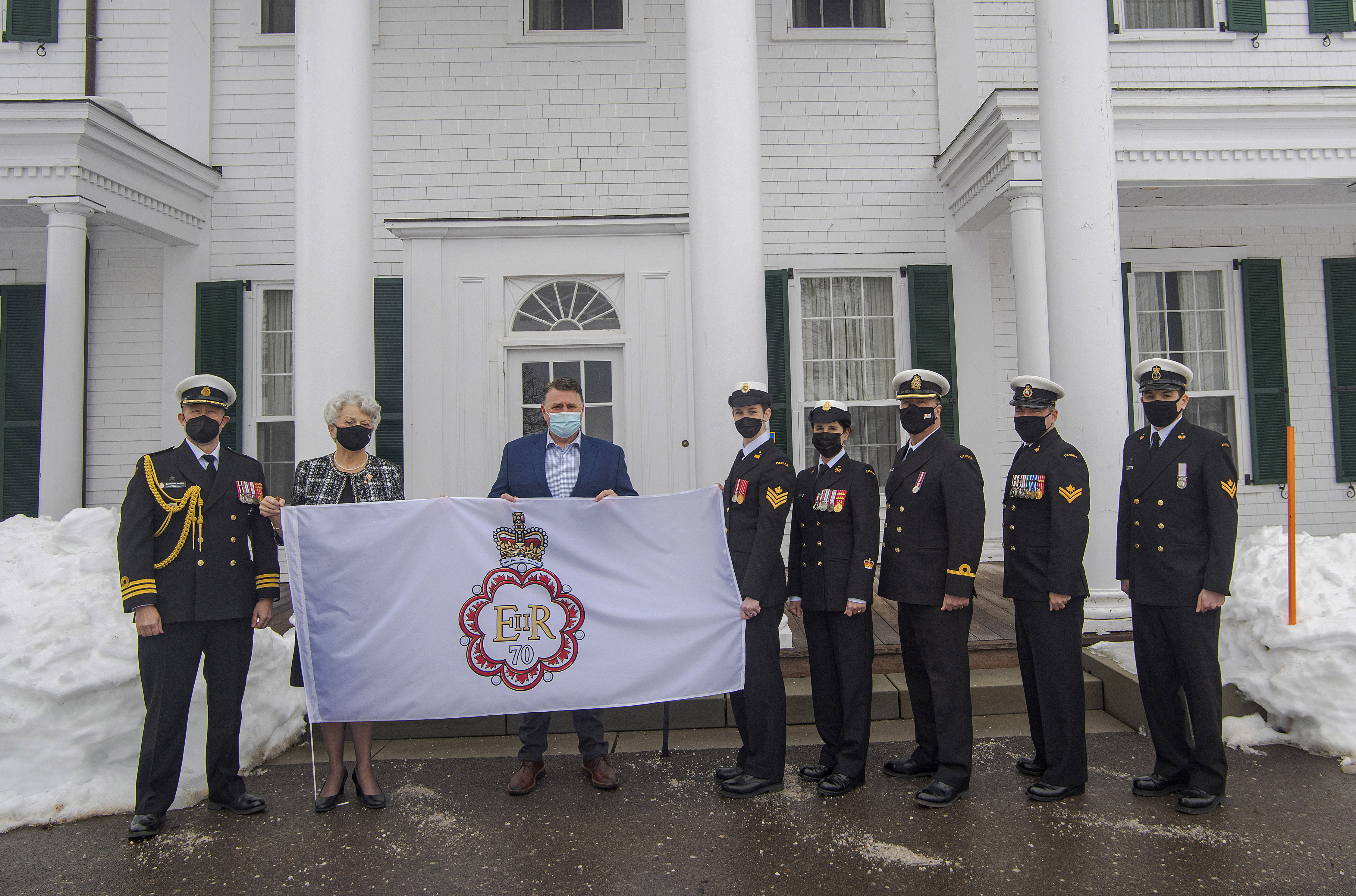 Her Honour with HMCS Queen Charlotte