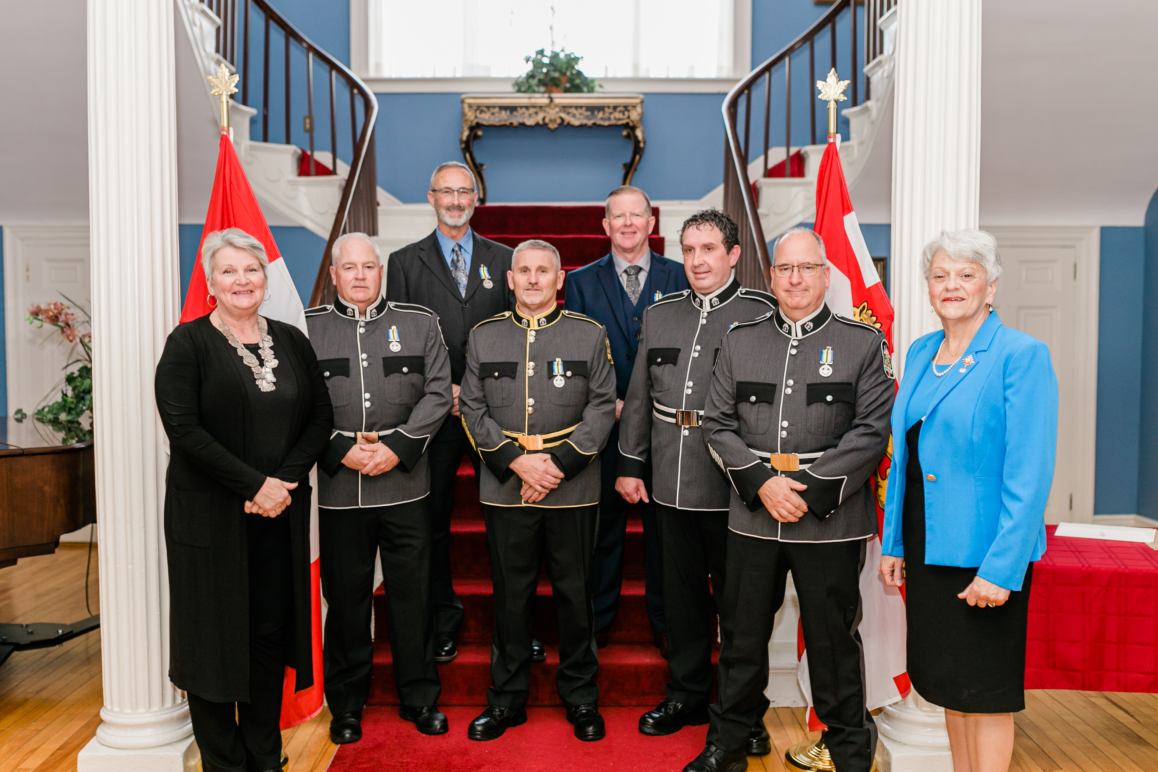 Her Honour with Peace Officers